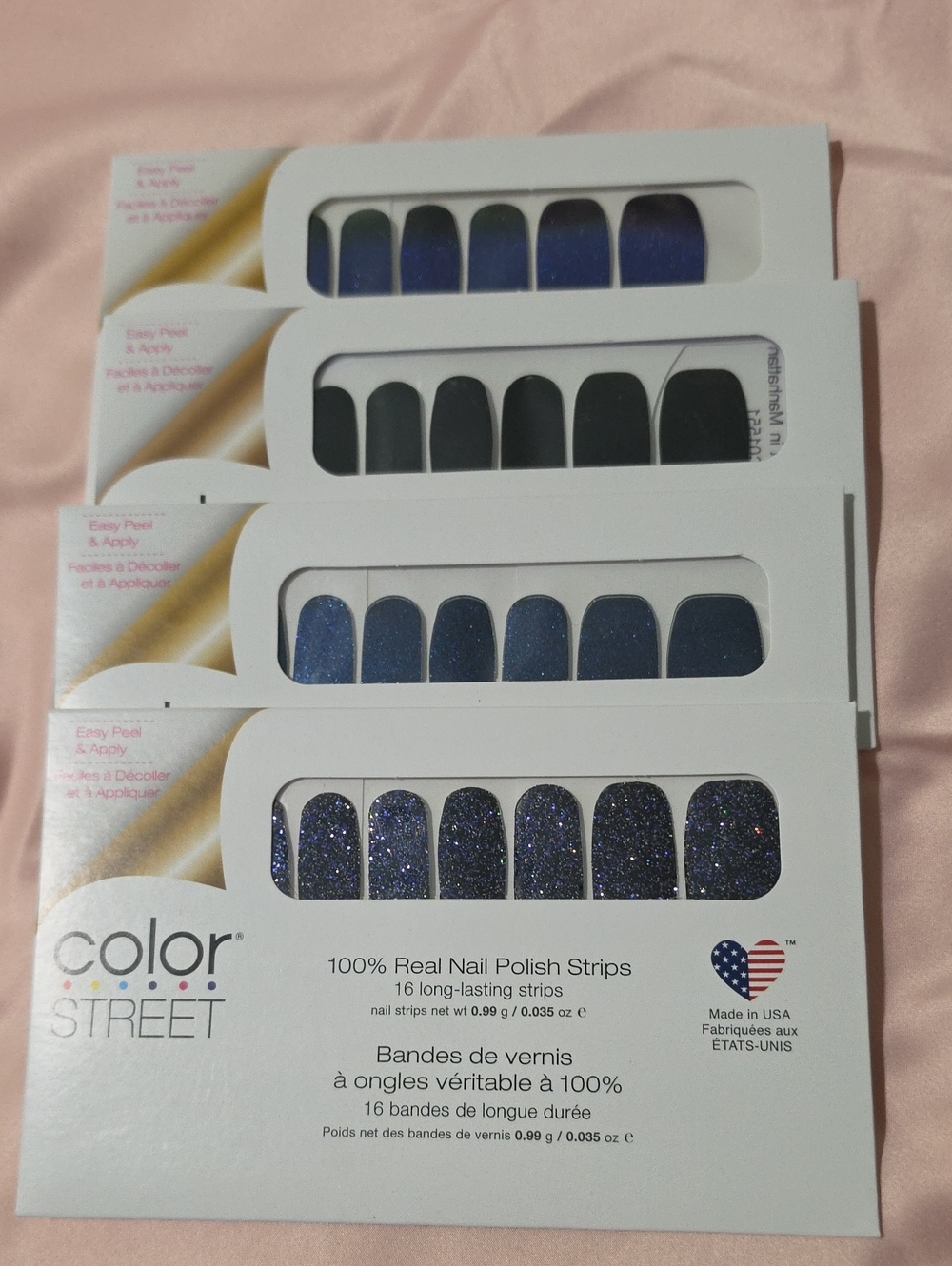Color Street 4 Sets Dark Colors